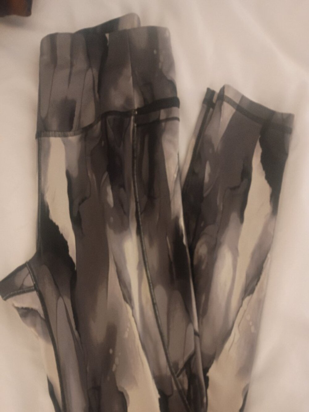 CALIA black and tan watercolor leggings